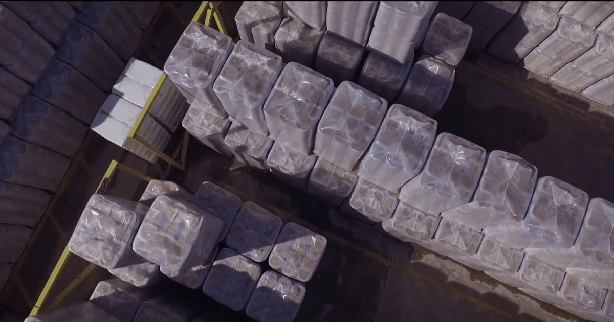 Storing Mineral Wool insulation to protect it from the elements